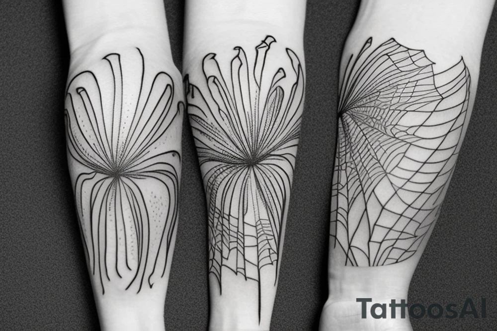 Spider lily tattoo idea