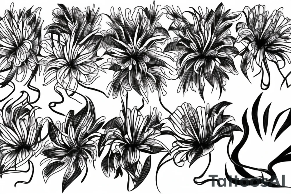 Spider lily tattoo idea