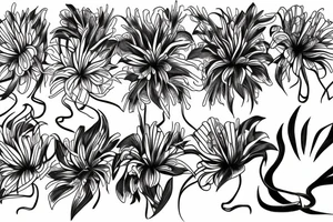 Spider lily tattoo idea