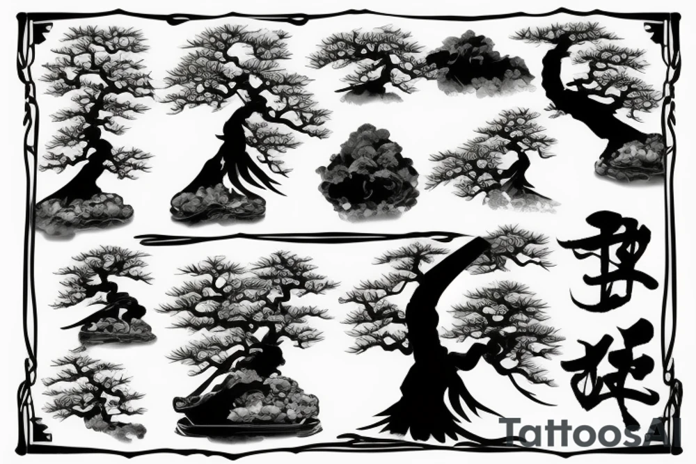 Bonsai ronin tattoo idea