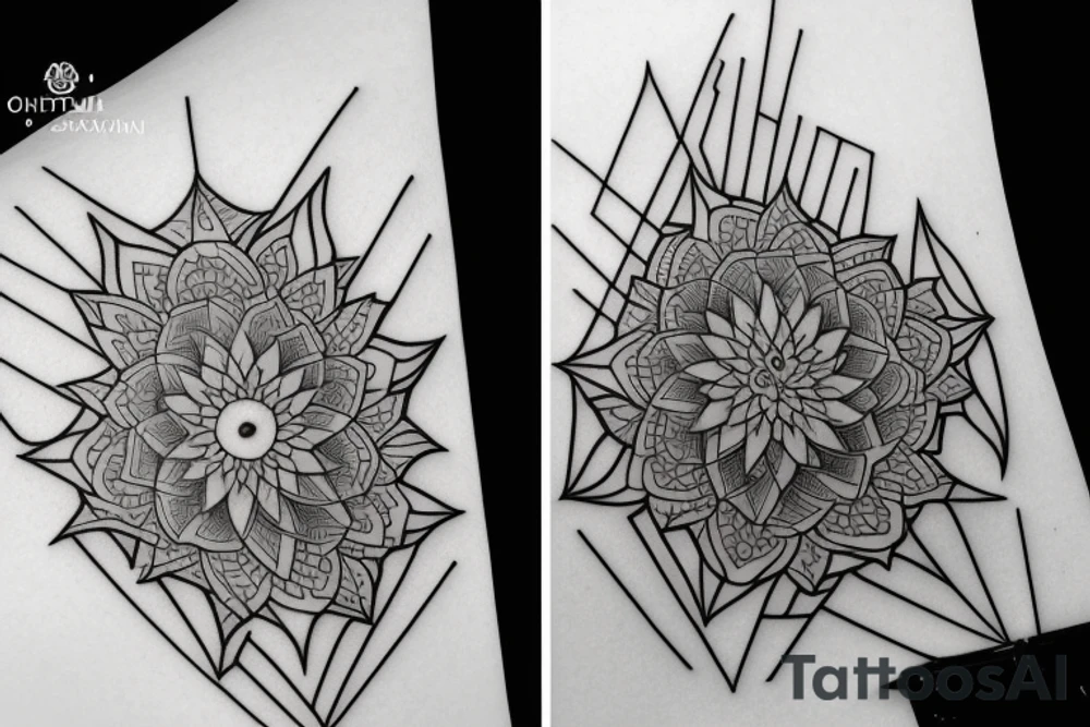 A geometric and elegant tattoo tattoo idea