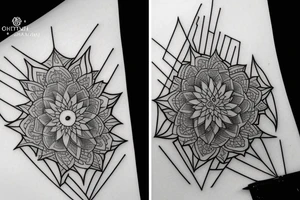 A geometric and elegant tattoo tattoo idea