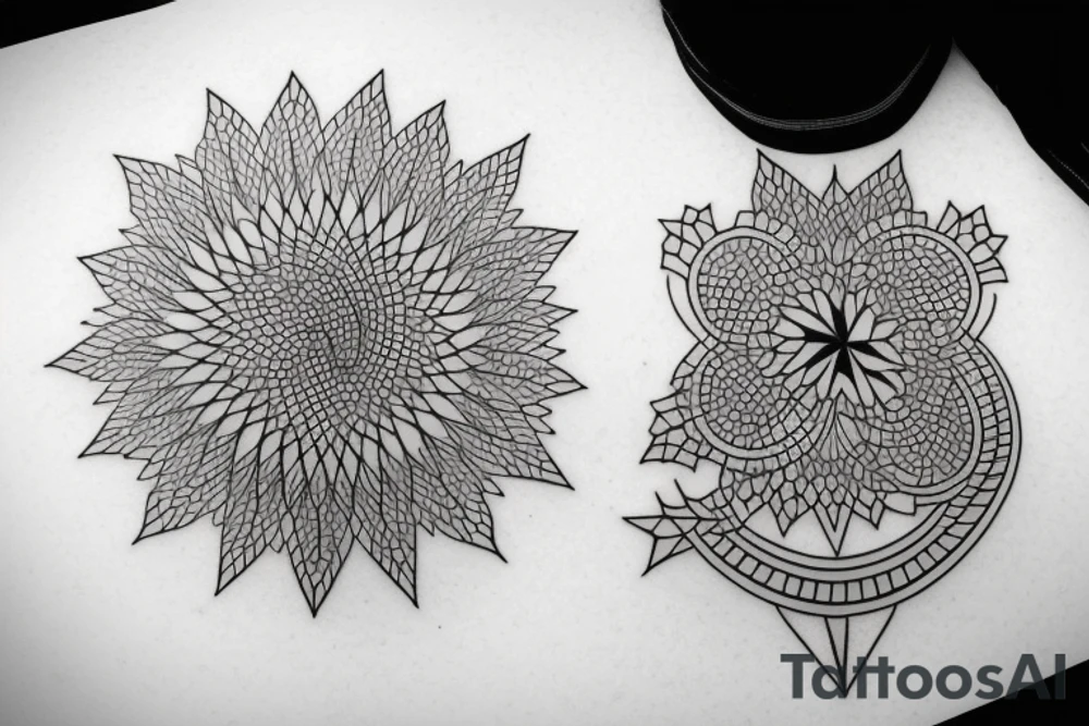 A geometric simple elegant tattoo tattoo idea