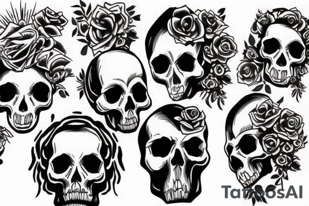 Skull tattoo idea