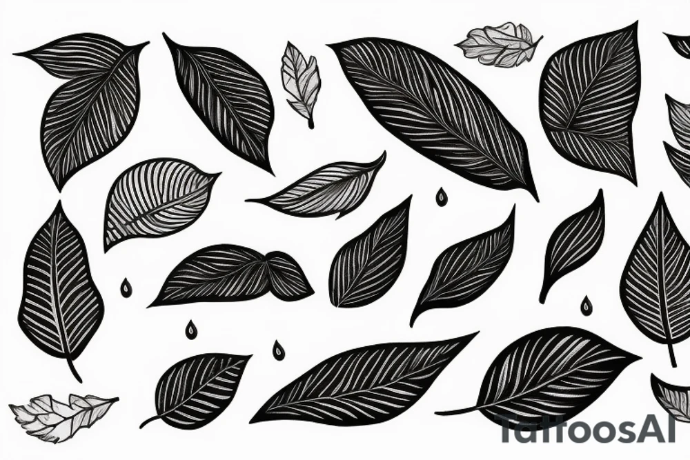 Leaves tattoo idea