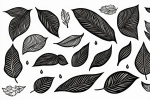 Leaves tattoo idea