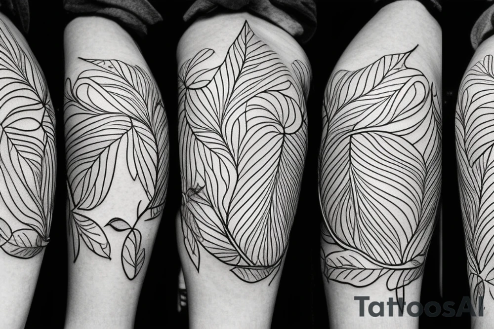 Leaves tattoo idea
