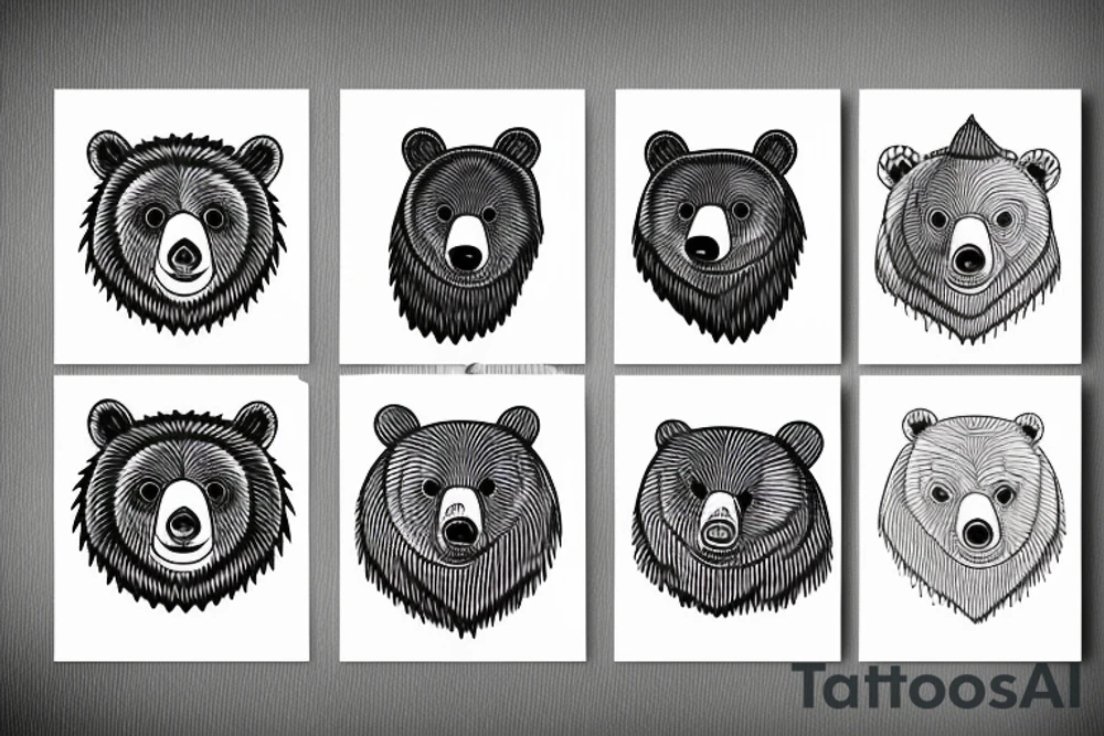 California bear tattoo idea