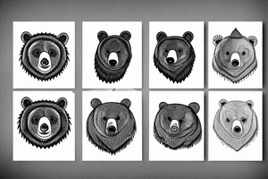 California bear tattoo idea