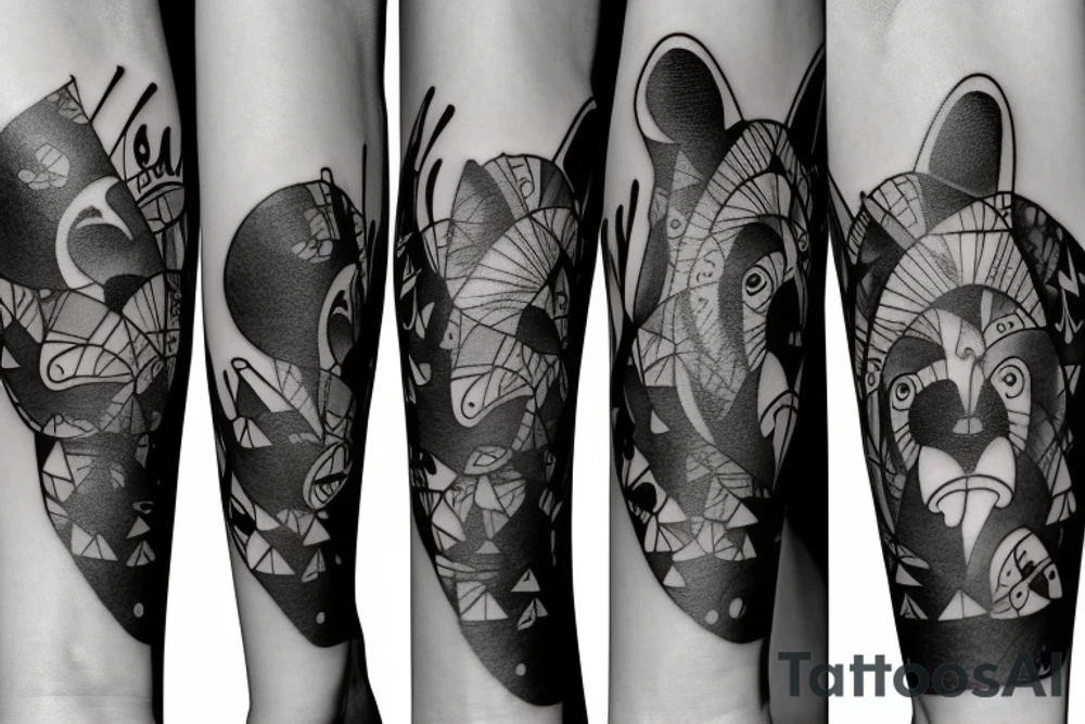 California bear tattoo idea