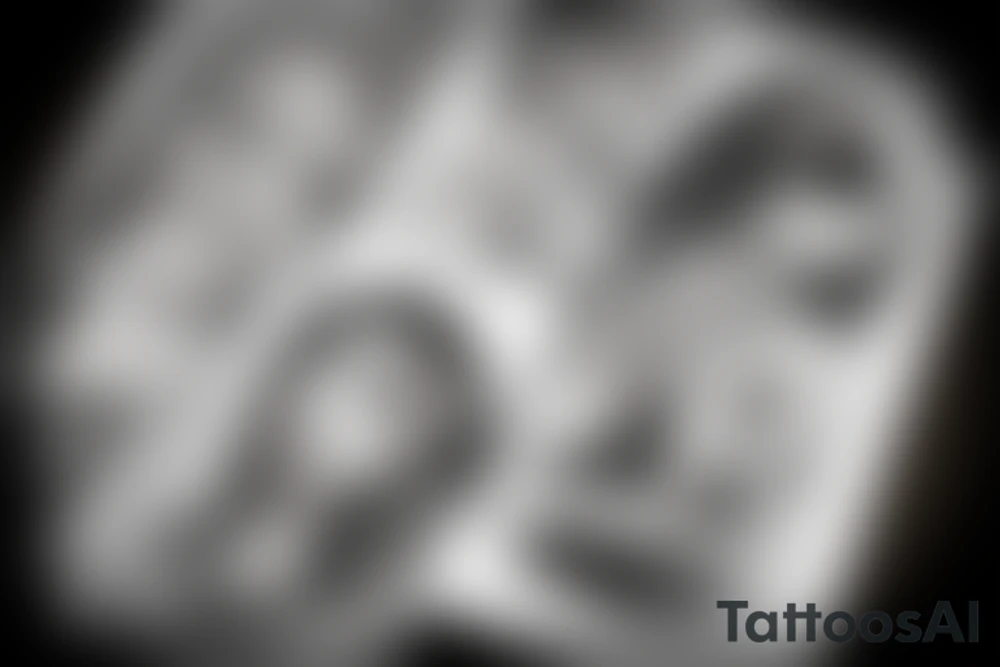 Woman laying  inside Martini Glas tattoo idea