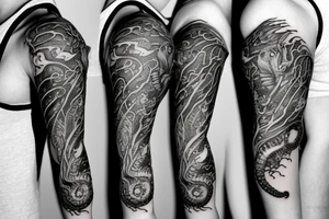 a majestic seahorse tattoo idea