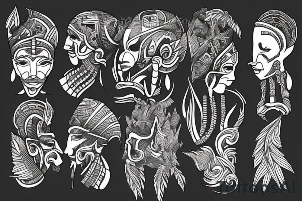 tribals fire tattoo idea