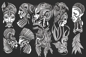 tribals fire tattoo idea