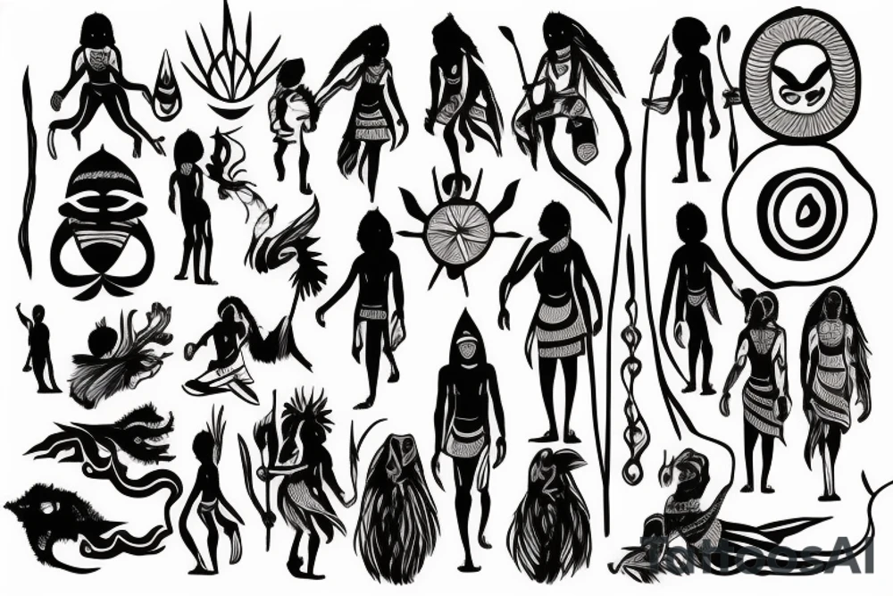 tribals fire tattoo idea