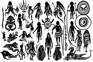 tribals fire tattoo idea
