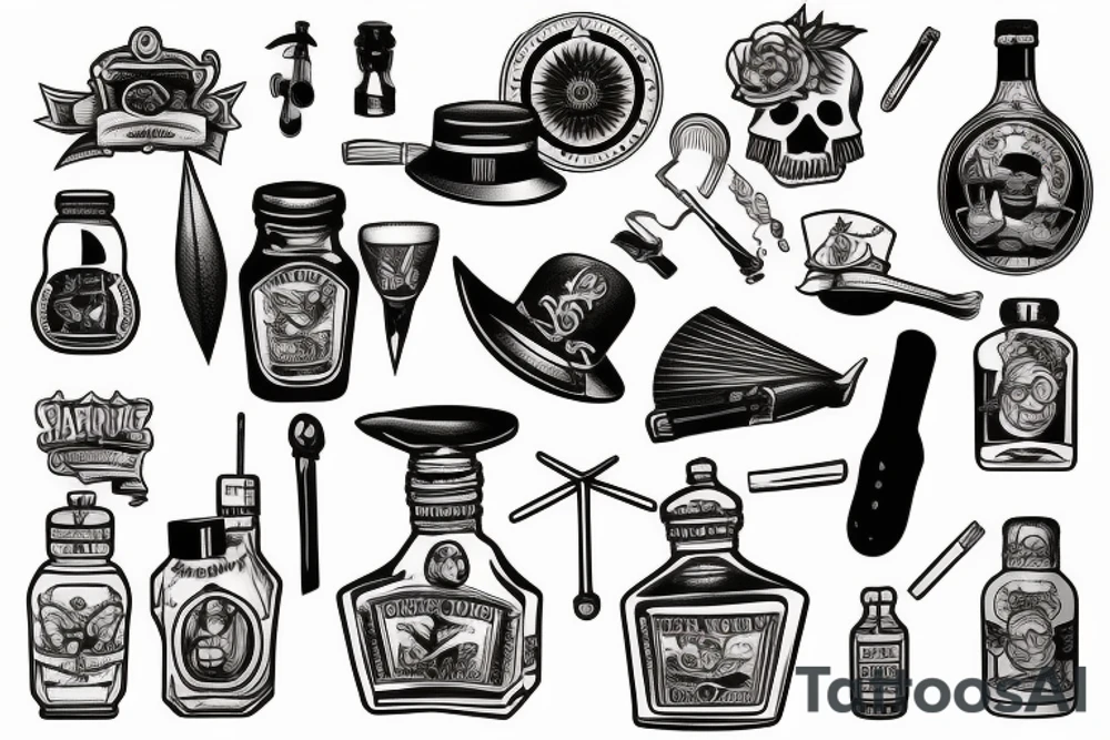 Random household items tattoo idea