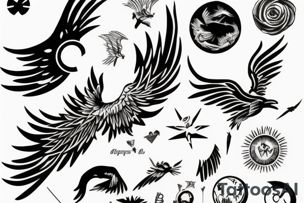 Icarus soaring to the sun tattoo idea