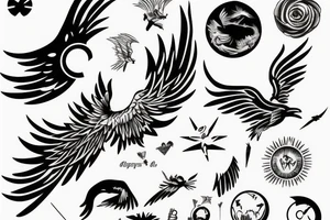 Icarus soaring to the sun tattoo idea