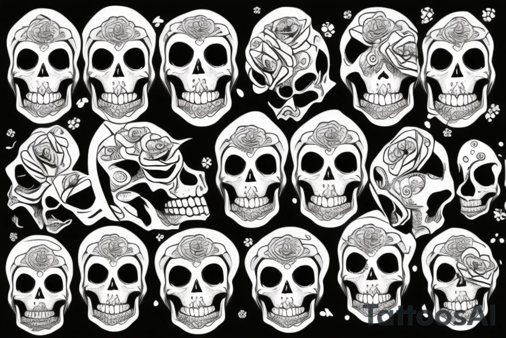 Skull tattoo idea