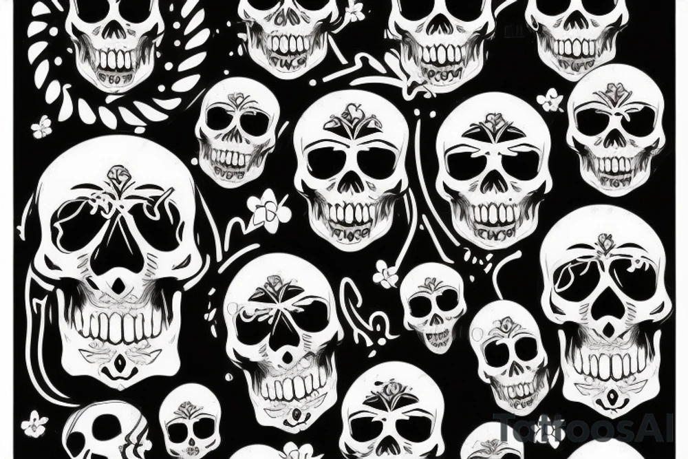 Skull tattoo idea