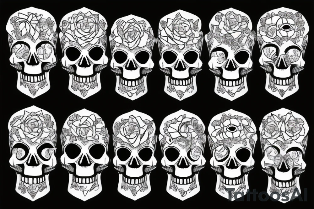 Skull tattoo idea
