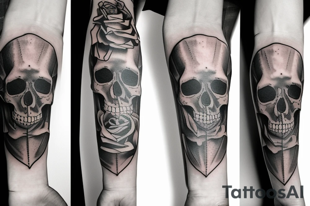 Skull tattoo idea