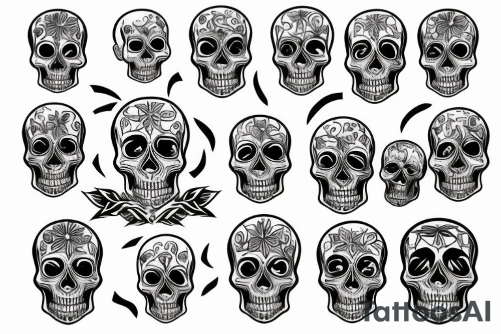 Skull tattoo idea