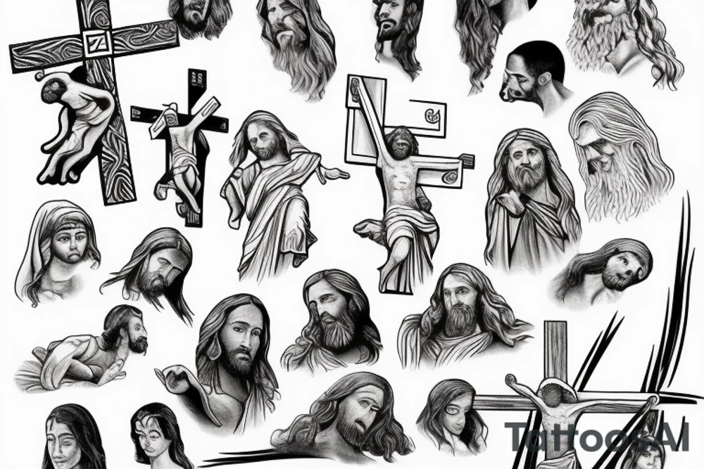 Jesus and the cross tattoo idea