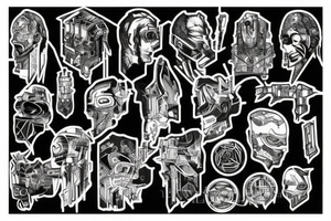 Cyberpunk tattoo idea