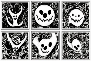 Funny looking ghost tattoo idea
