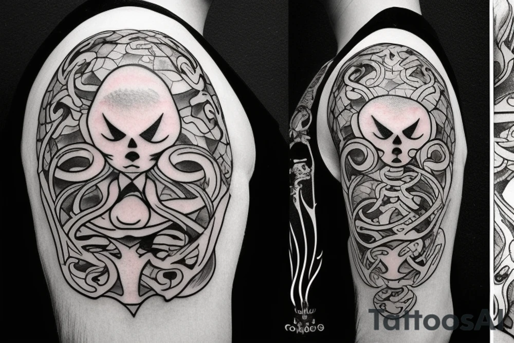 Funny ghost tattoo idea
