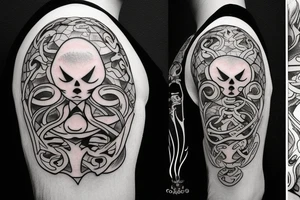 Funny ghost tattoo idea