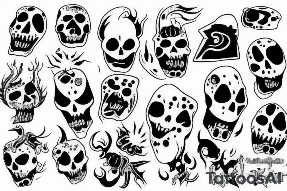 Funny ghost tattoo idea