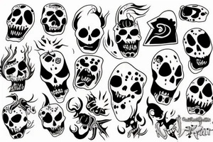 Funny ghost tattoo idea