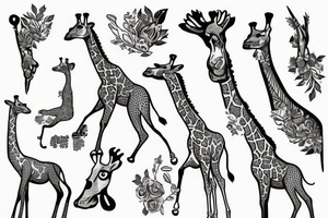 Giraffe, last human tattoo idea
