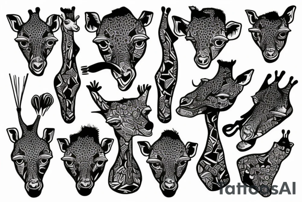 Giraffe, last human tattoo idea