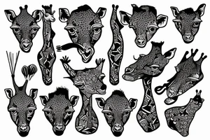 Giraffe, last human tattoo idea