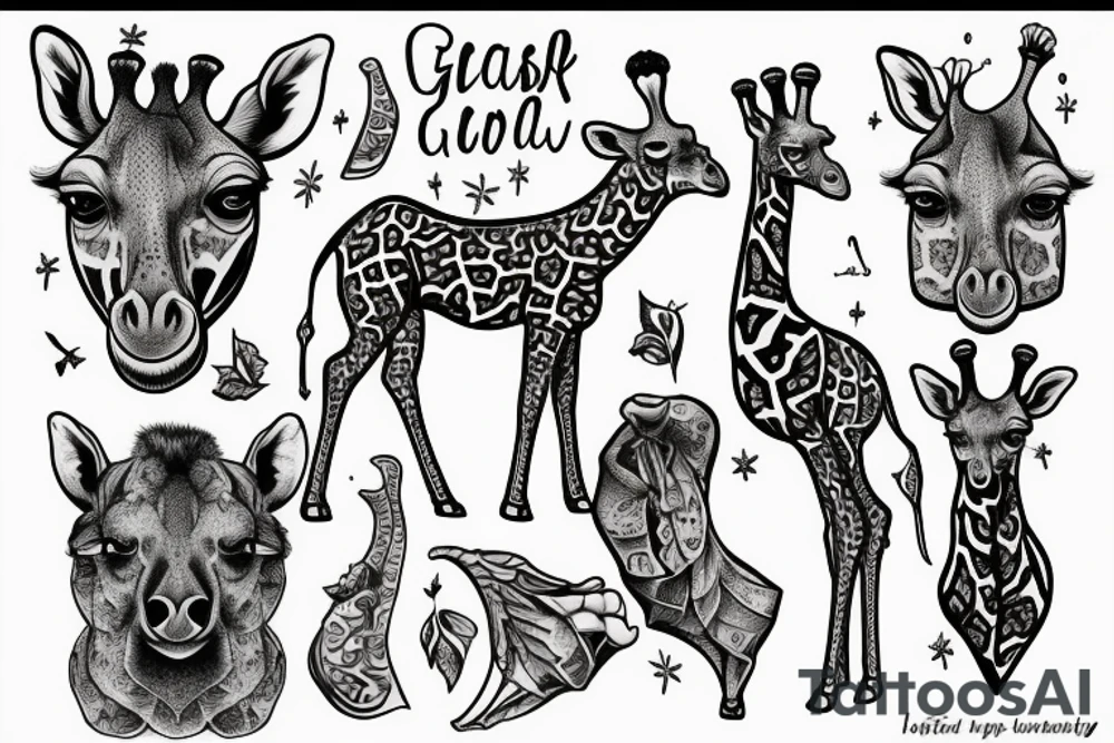 Giraffe, last human tattoo idea