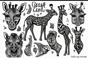 Giraffe, last human tattoo idea