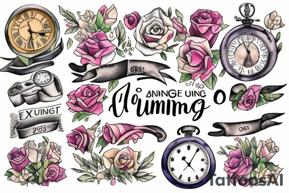 Time running out is a gift tattoo idea