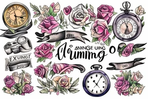 Time running out is a gift tattoo idea
