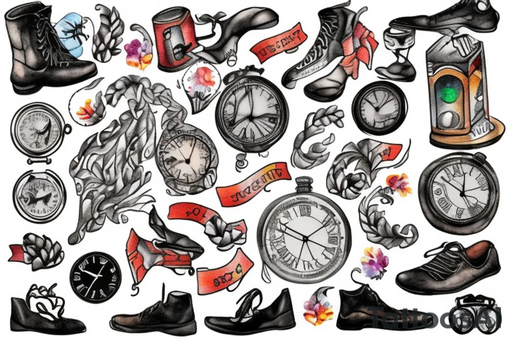 Time running out is a gift tattoo idea
