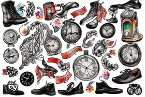 Time running out is a gift tattoo idea