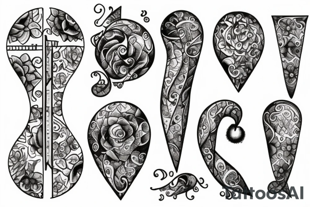 Hourglass tattoo idea
