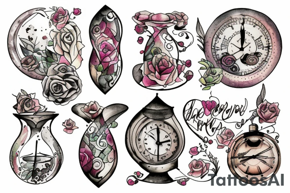 Hourglass tattoo idea