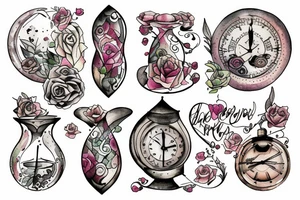 Hourglass tattoo idea