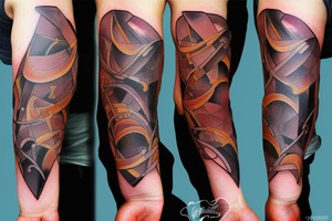 Hourglass male tattoo idea