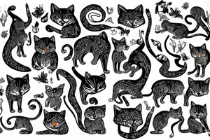 Wild cat tattoo idea