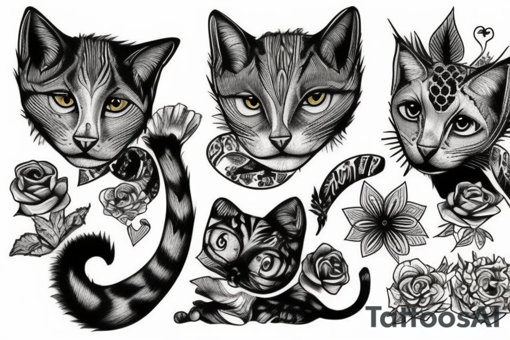 Wild cat tattoo idea